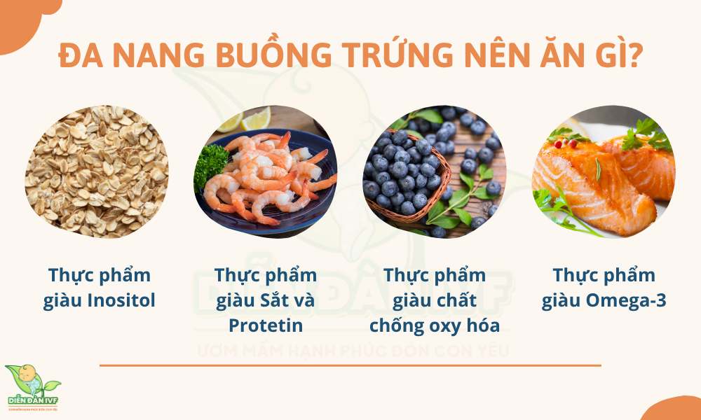 Đa nang buồng trứng nên ăn gì?