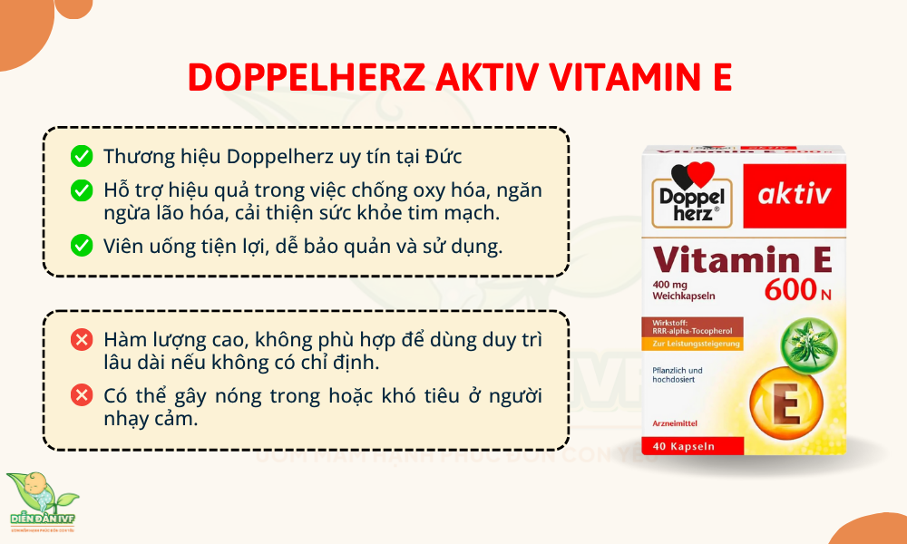 Viên uống Doppelherz Aktiv Vitamin E